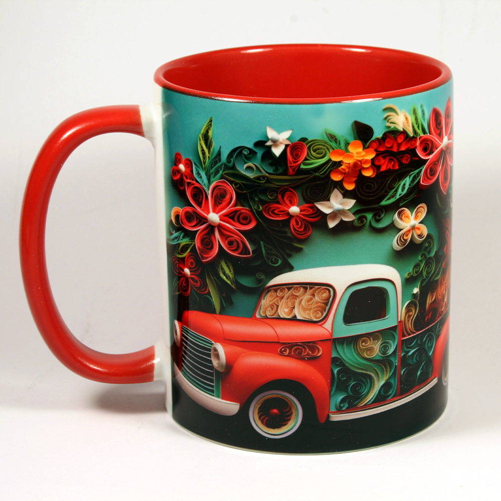 CHRISTMAS MUG - 3D CHRISTMAS TRUCK 2
