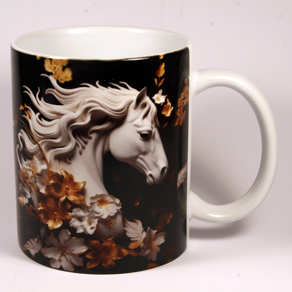 MUG - 3D WHITE HORSE