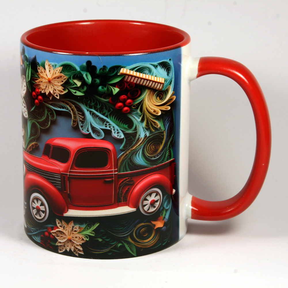 CHRISTMAS MUG - 3D CHRISTMAS TRUCK 4