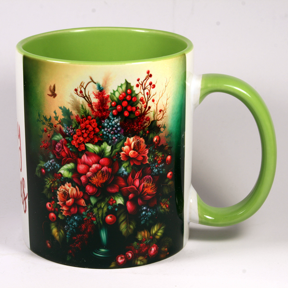 CHRISTMAS MUG - CHRISTMAS FLORAL
