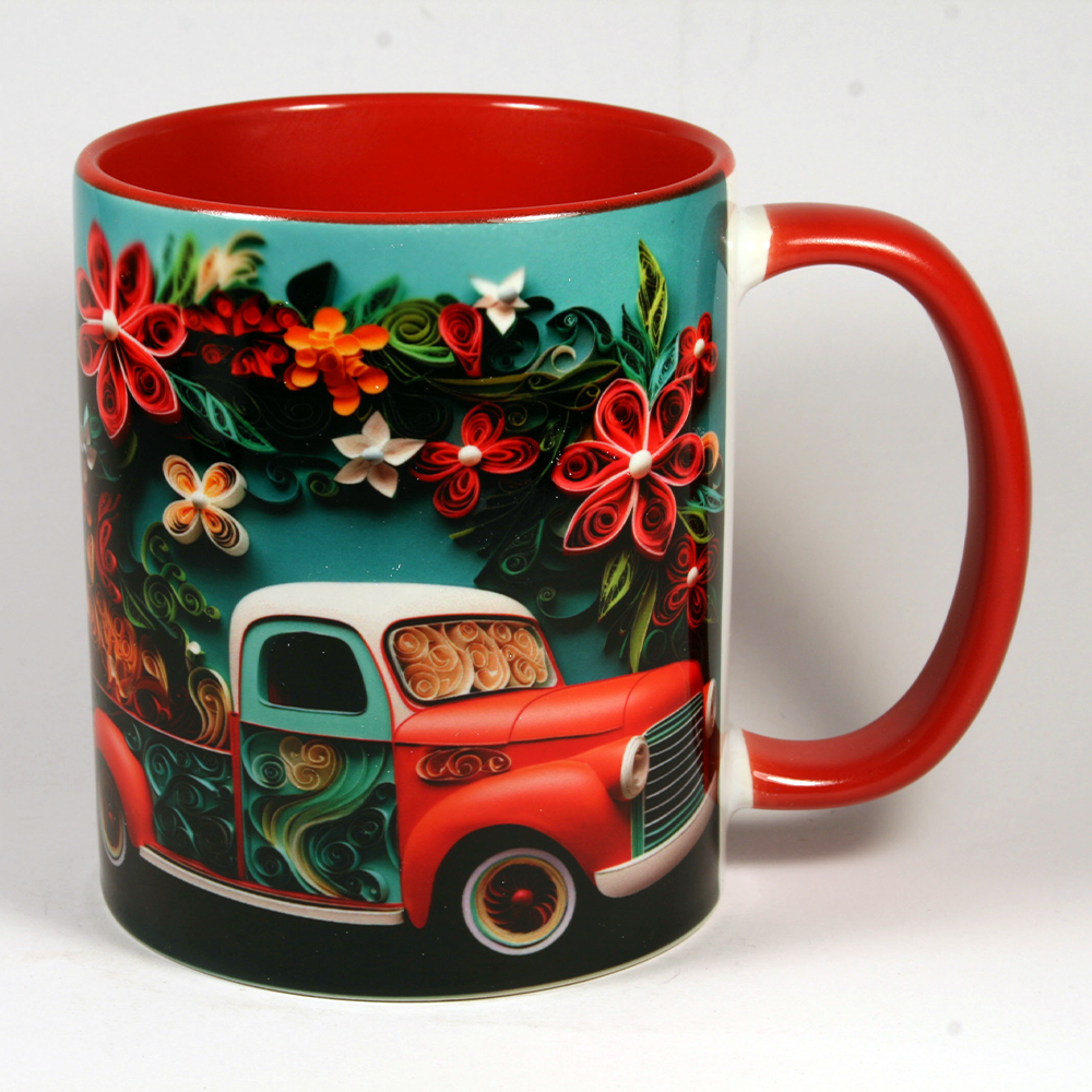 CHRISTMAS MUG - 3D CHRISTMAS TRUCK 2