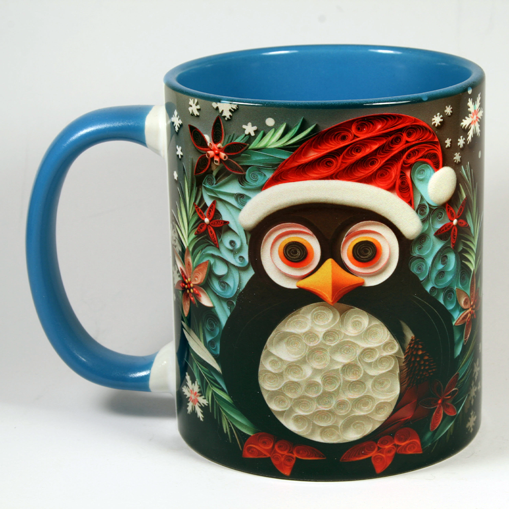 CHRISTMAS MUG - 3D PENGUIN 2