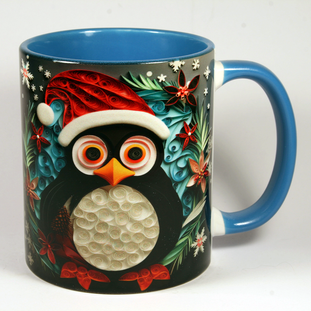 CHRISTMAS MUG - 3D PENGUIN 2