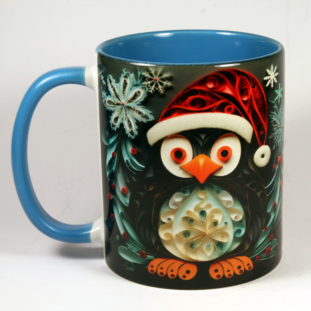 CHRISTMAS MUG - 3D PENGUIN 3