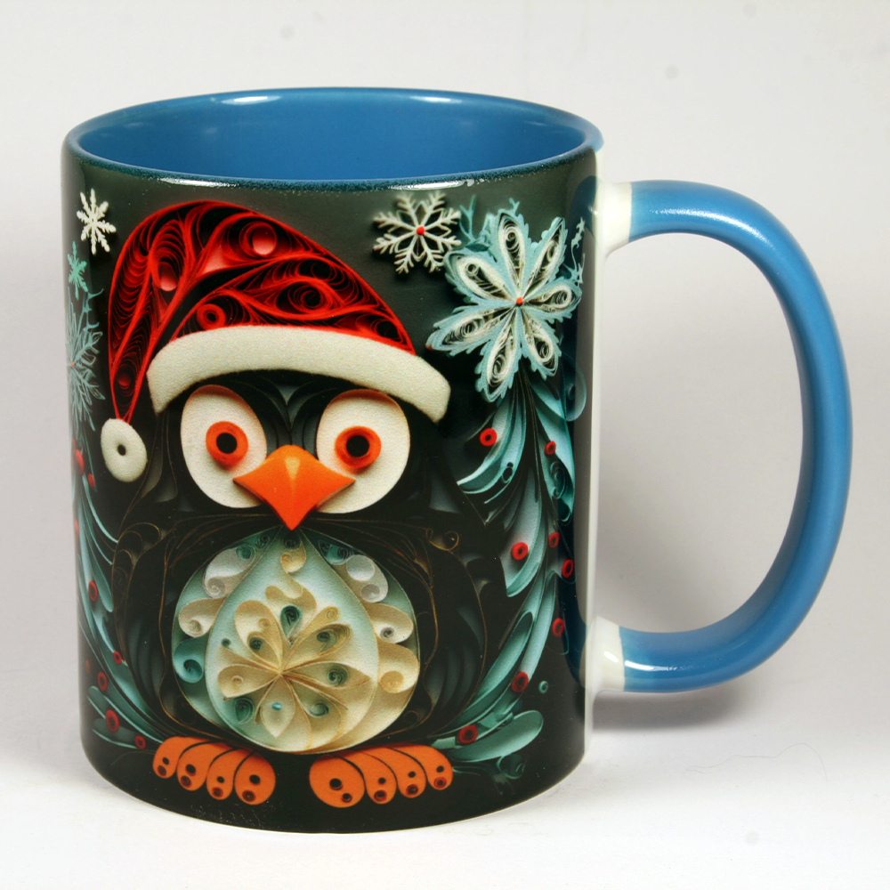 CHRISTMAS MUG - 3D PENGUIN 3
