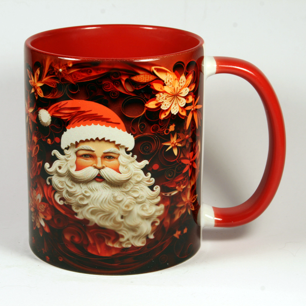 CHRISTMAS MUG - SANTA 3 - 3D
