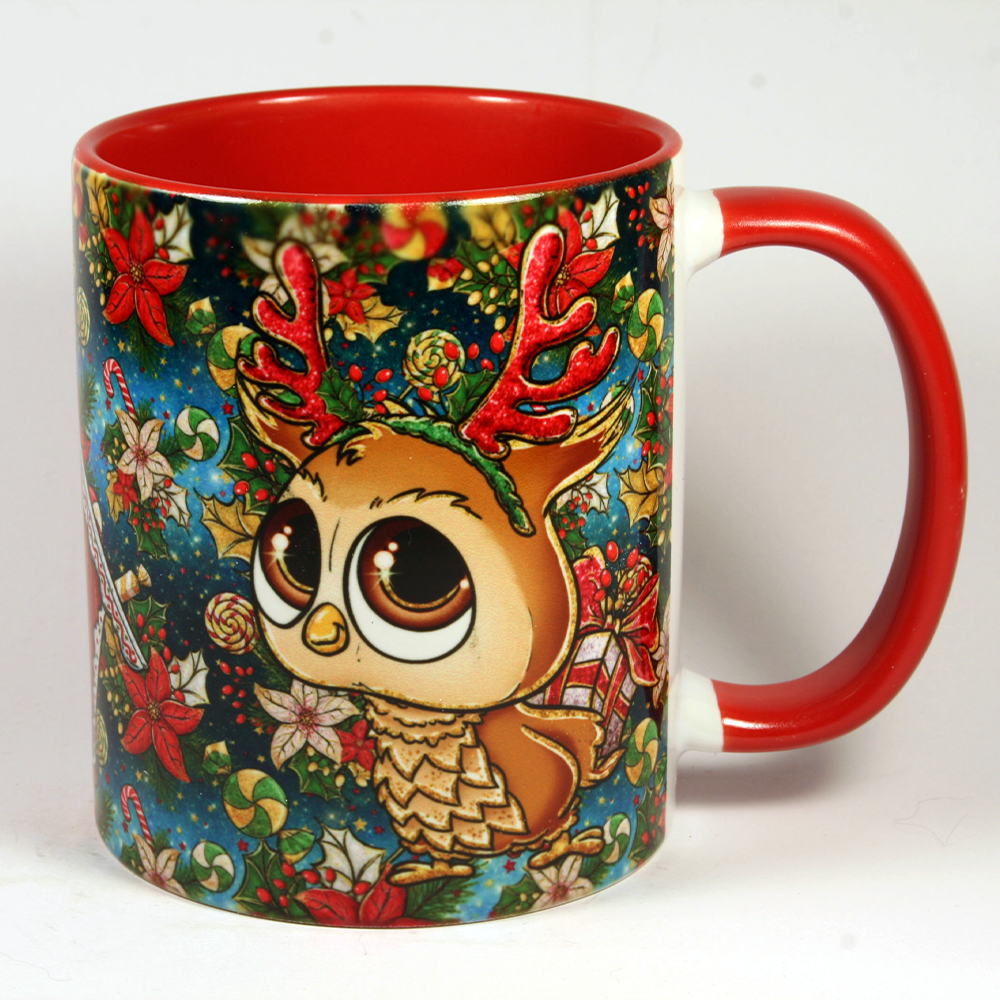CHRISTMAS MUG - CHRISTMAS OWLS 1