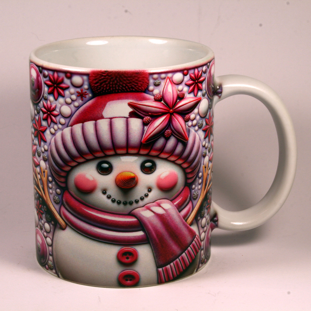 CHRISTMAS MUG - 3D SNOWMAN 2