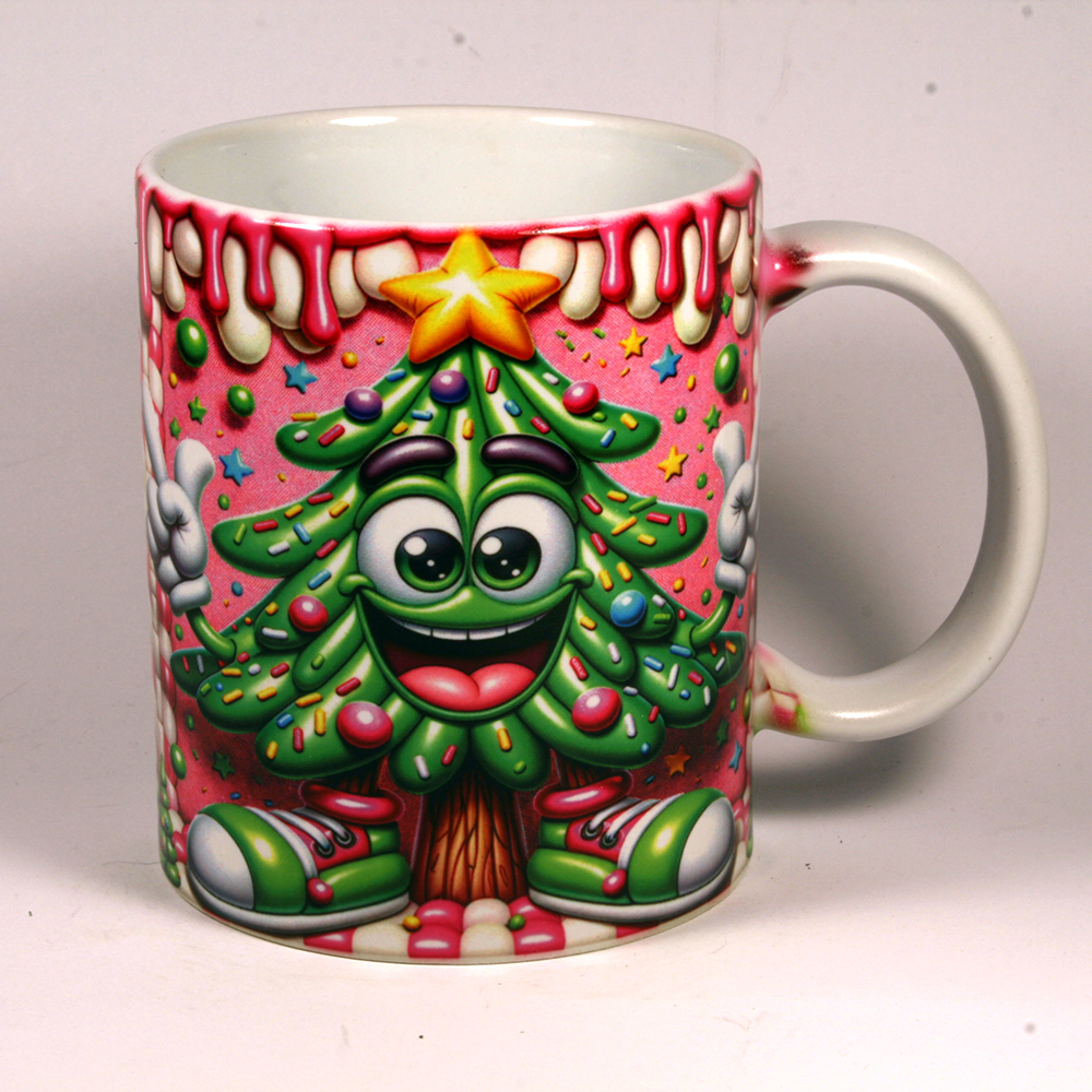 CHRISTMAS MUG - 3D TREE SPRINKLES