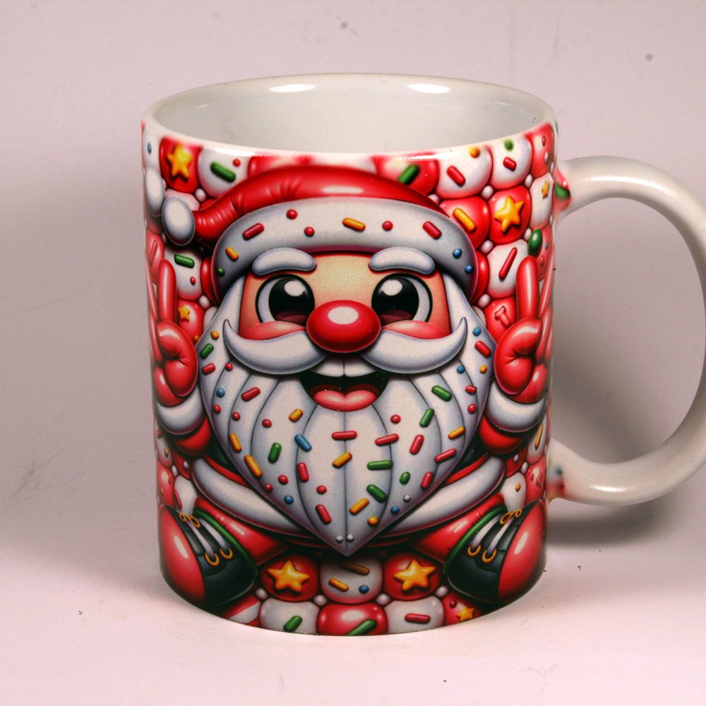 CHRISTMAS MUG - 3D SANTA SPRINKLES