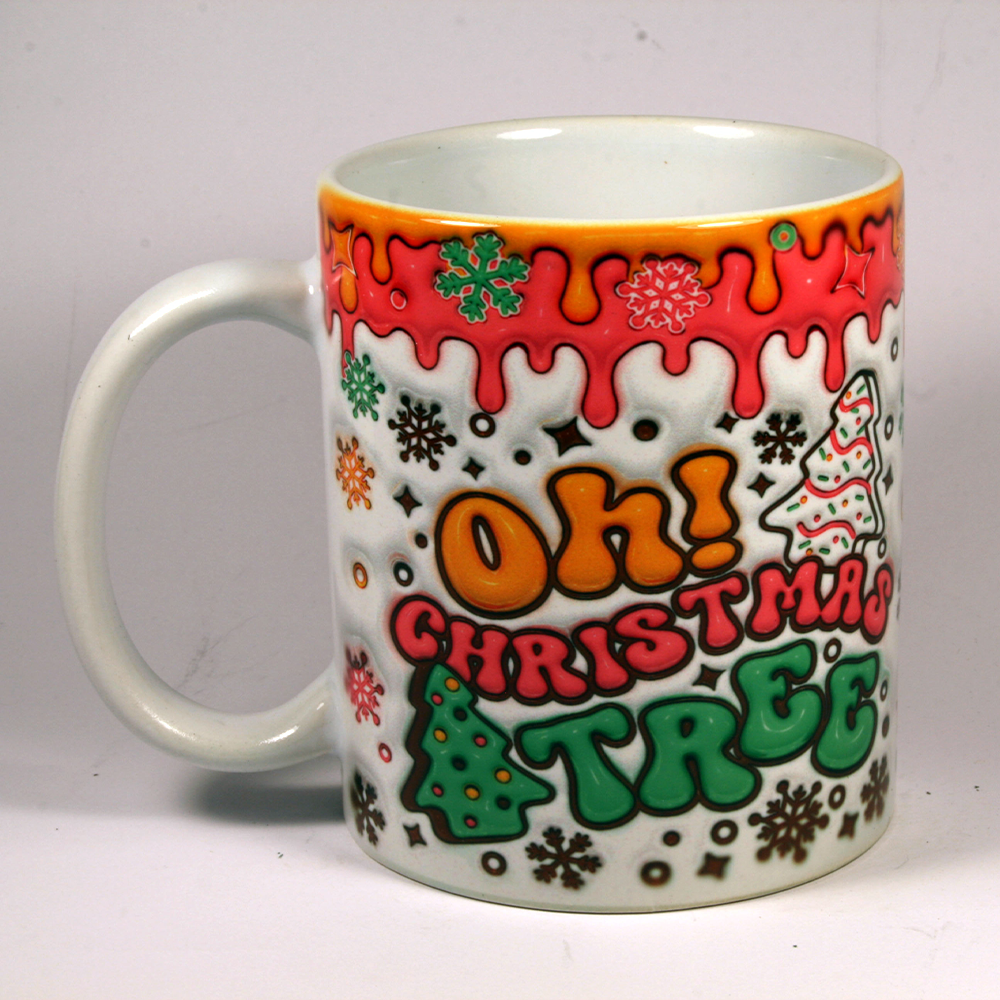 CHRISTMAS MUG - 3D OH CHRISTMAS TREE