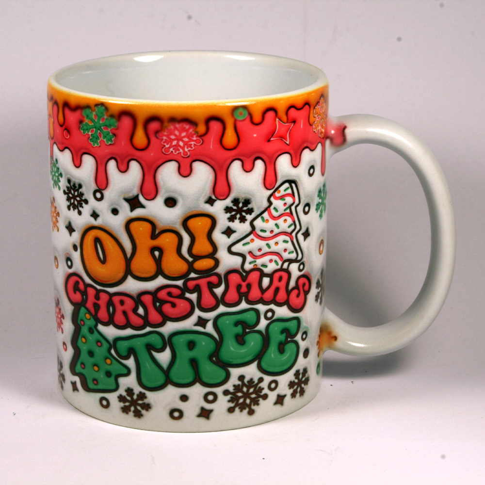 CHRISTMAS MUG - 3D OH CHRISTMAS TREE