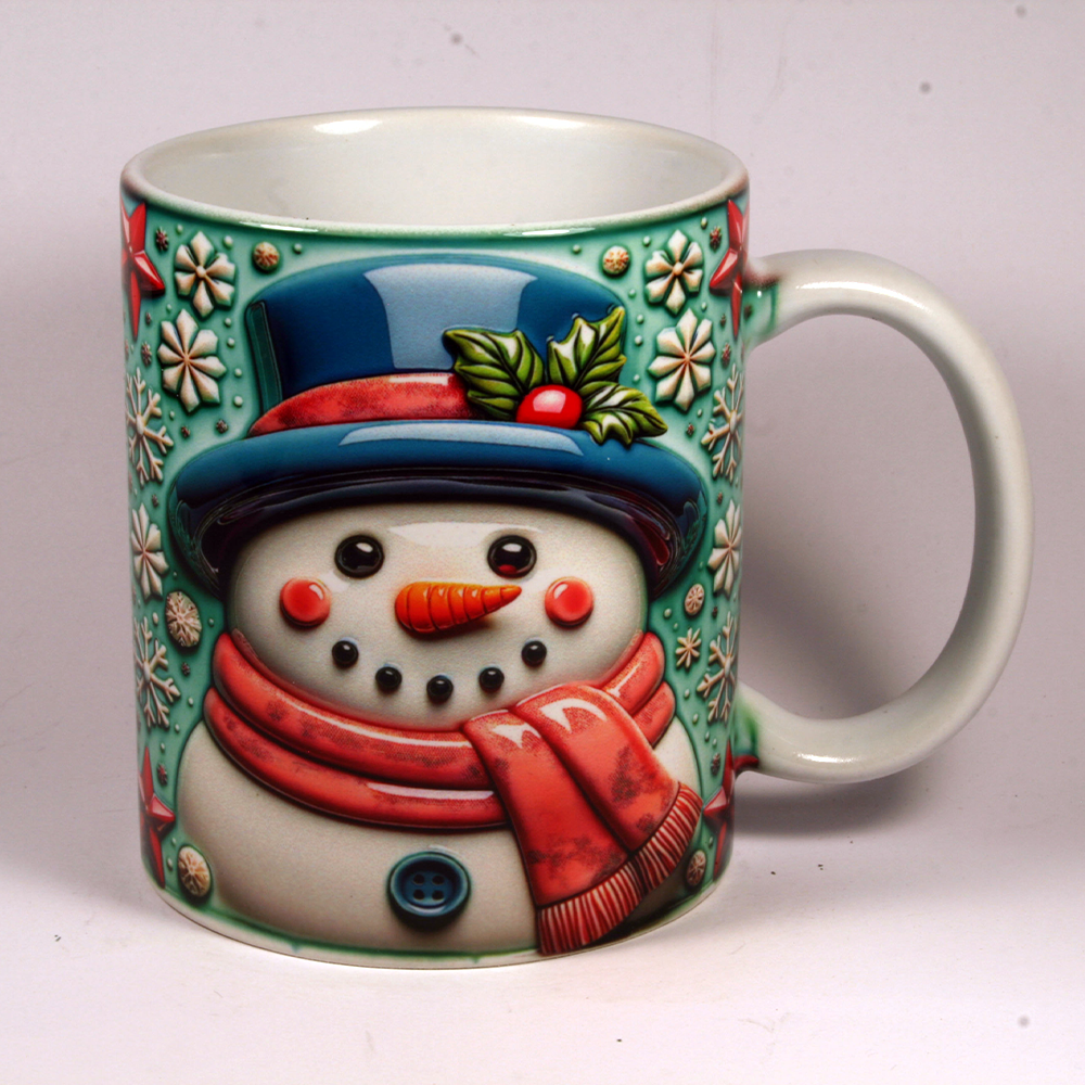 CHRISTMAS MUG - 3D SNOWMAN 12