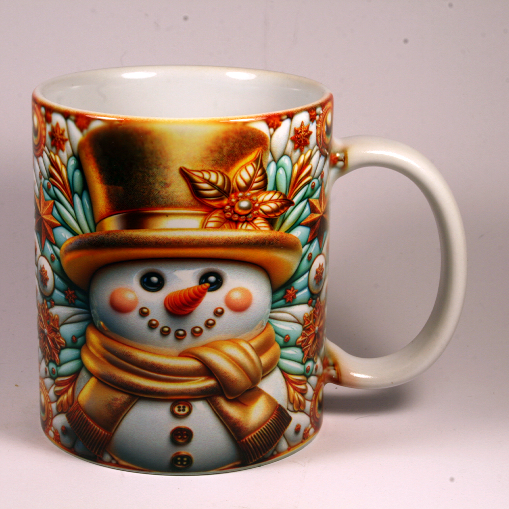 CHRISTMAS MUG - 3D SNOWMAN 4