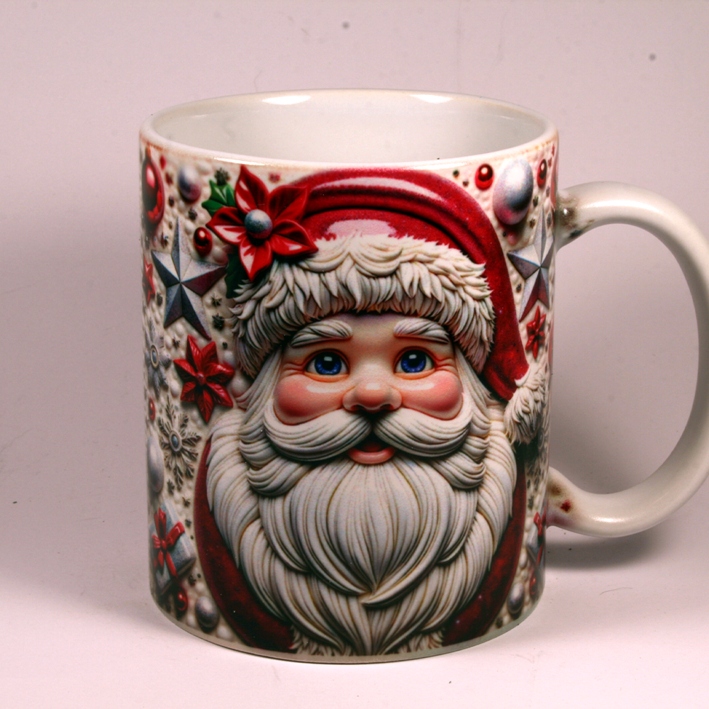 CHRISTMAS MUG - 3D SANTA 4