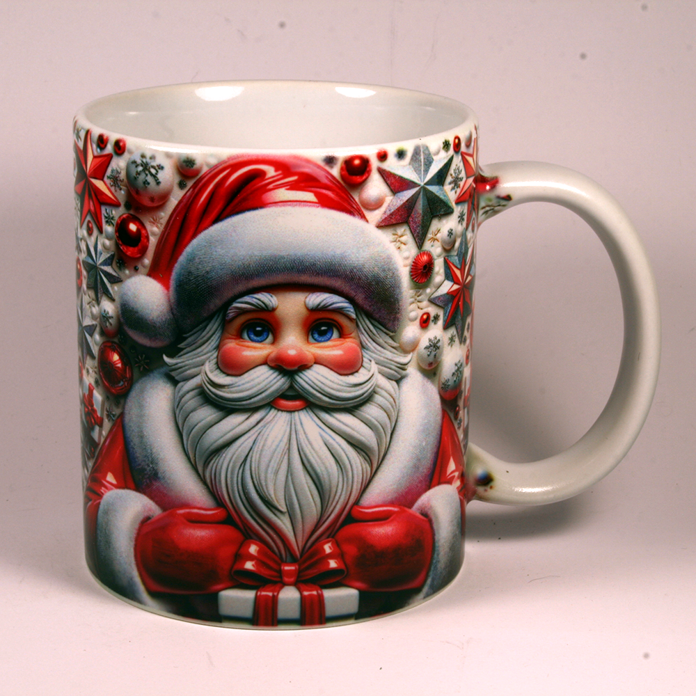 CHRISTMAS MUG - 3D SANTA 3