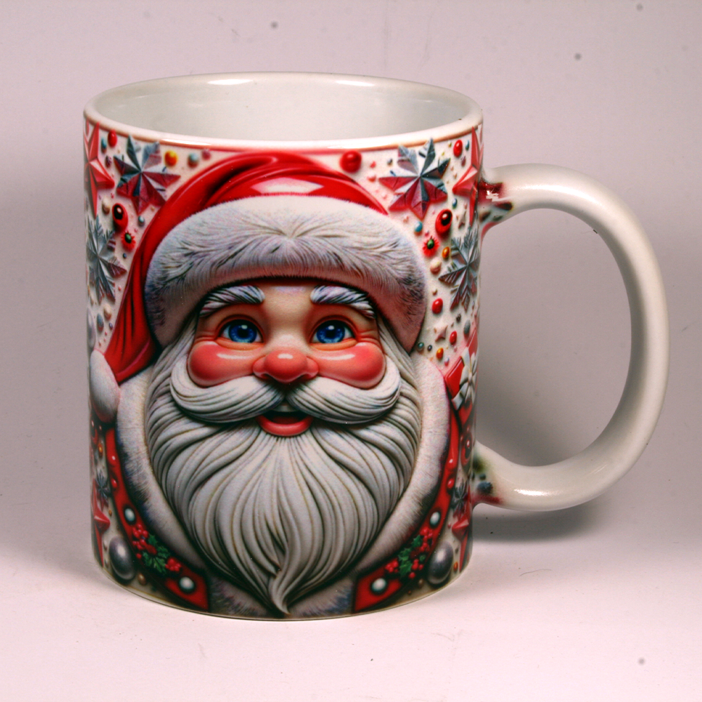 CHRISTMAS MUG - 3D SANTA 13