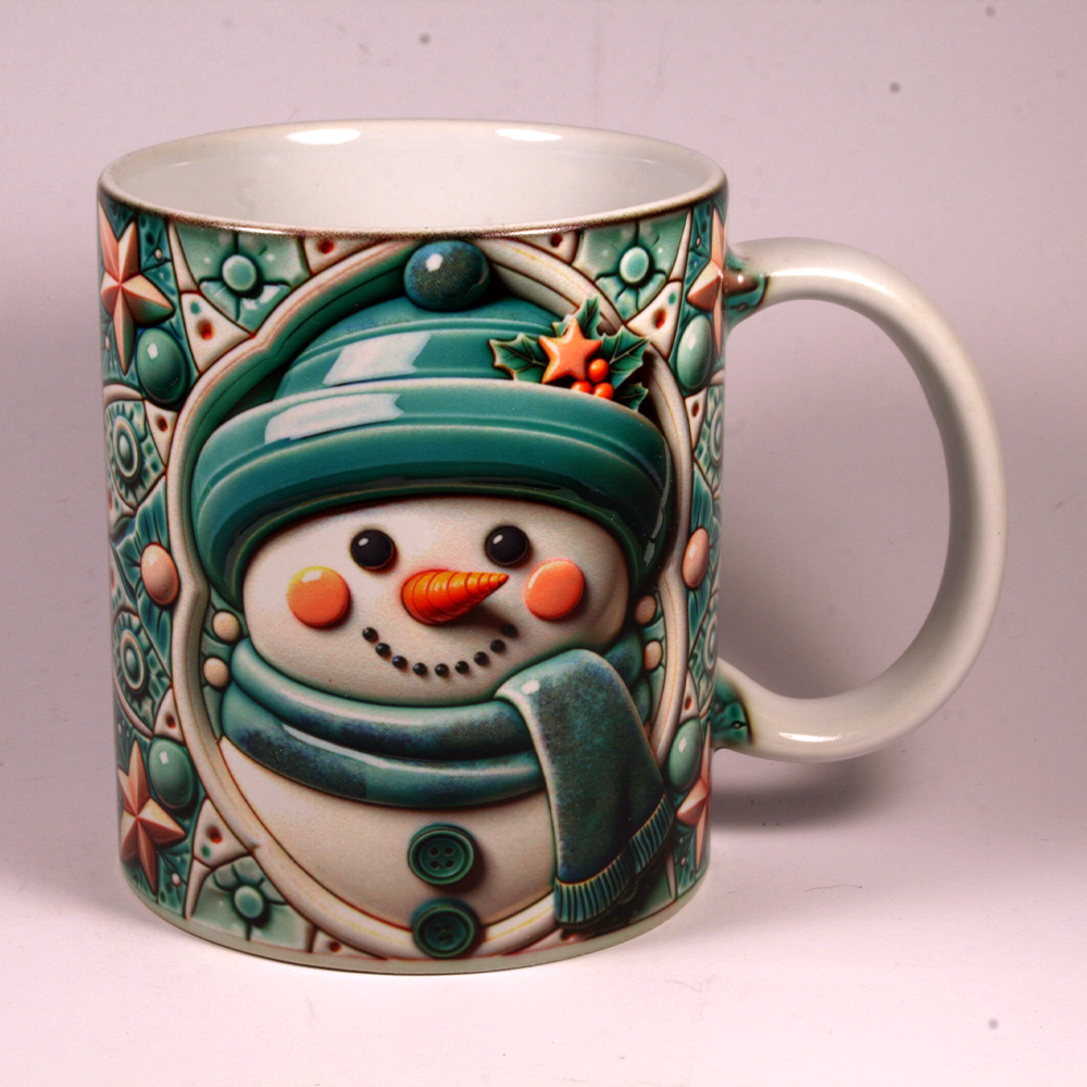 CHRISTMAS MUG - 3D SNOWMAN 10