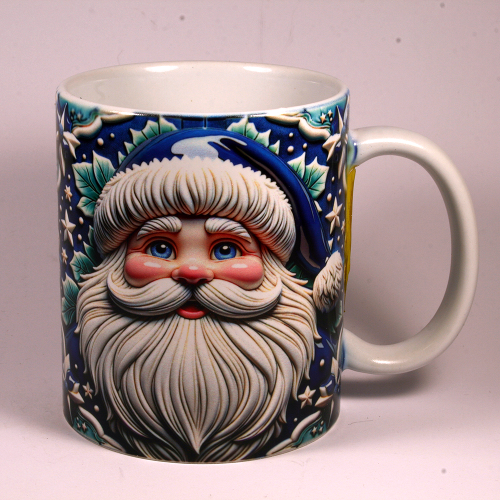 CHRISTMAS MUG - 3D SANTA 1