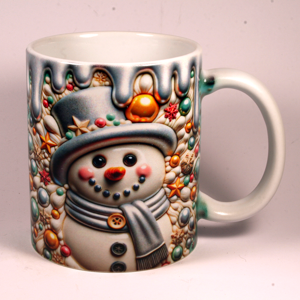 CHRISTMAS MUG - 3D SNOWMAN 8