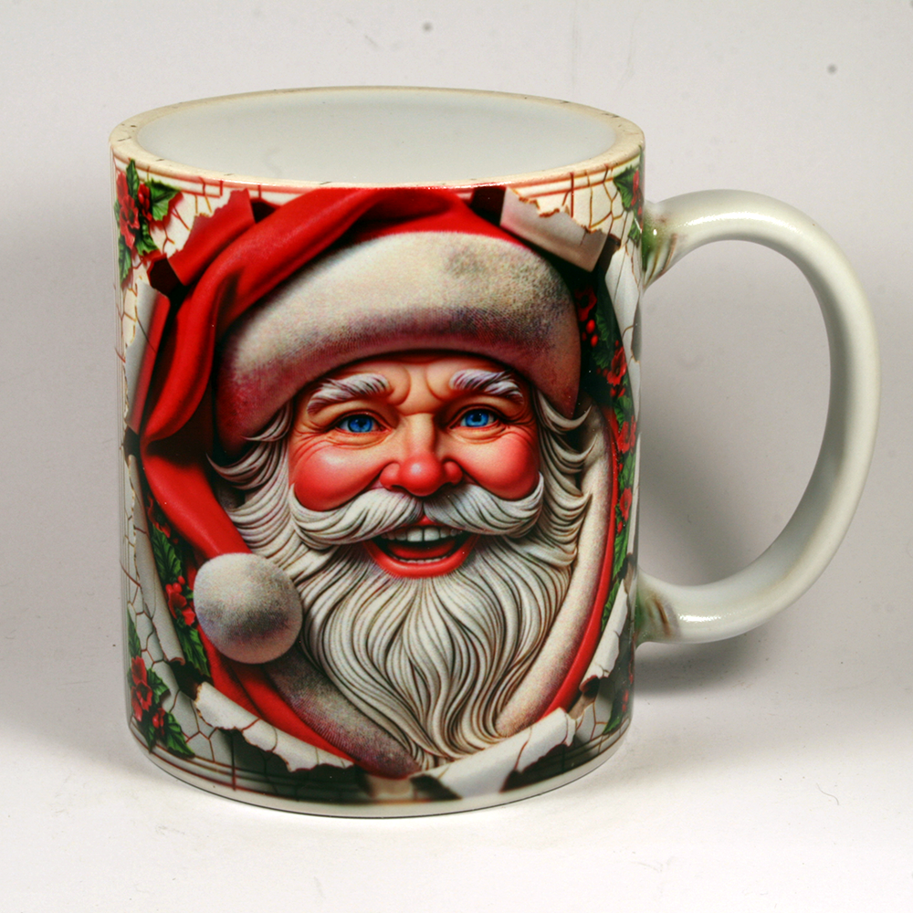 CHRISTMAS MUG - 3D SANTA 12