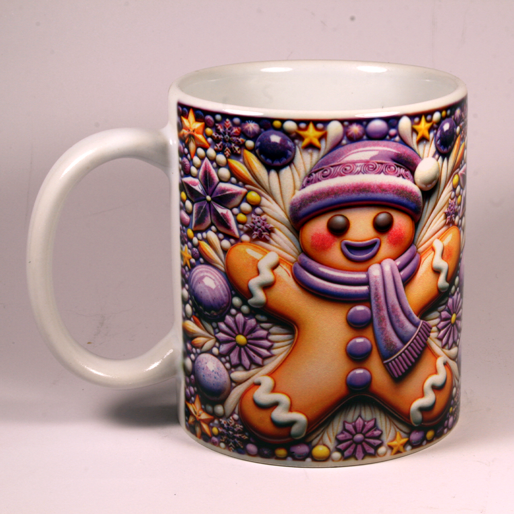 CHRISTMAS MUG - 3D GINGERBREAD 1