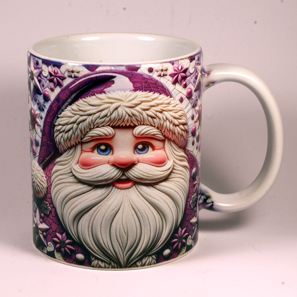 CHRISTMAS MUG - 3D SANTA 10
