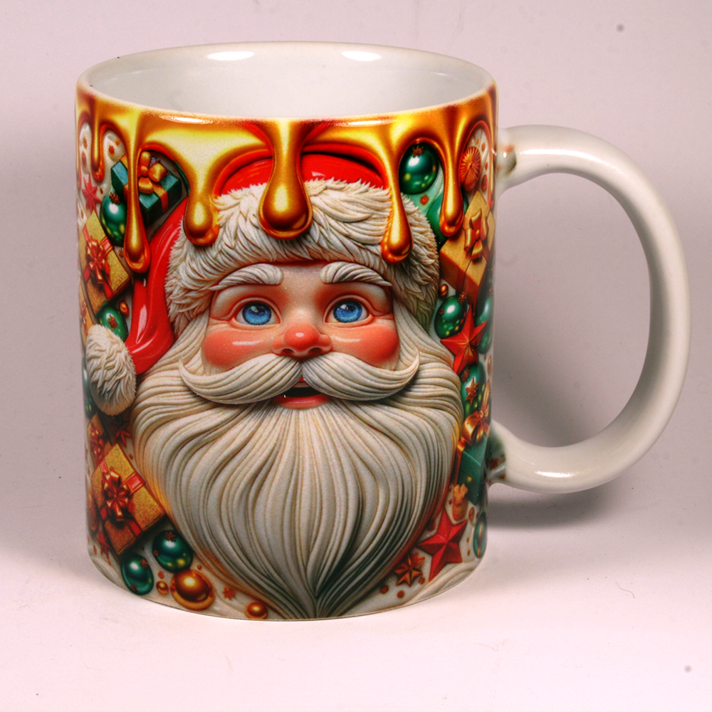 CHRISTMAS MUG - 3D SANTA 6