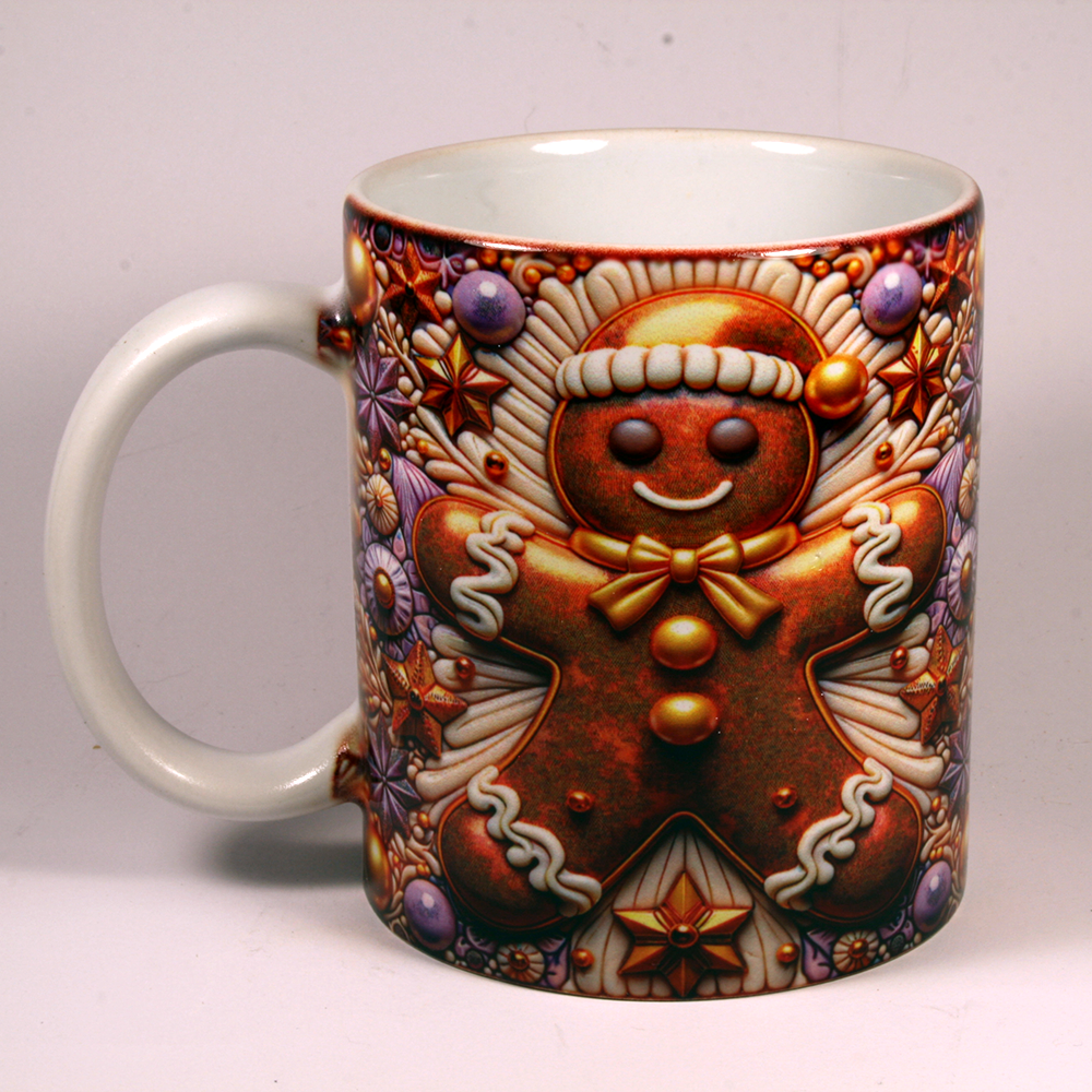 CHRISTMAS MUG - 3D GINGERBREAD 2