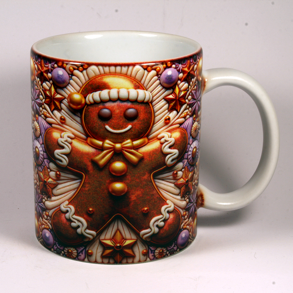 CHRISTMAS MUG - 3D GINGERBREAD 2