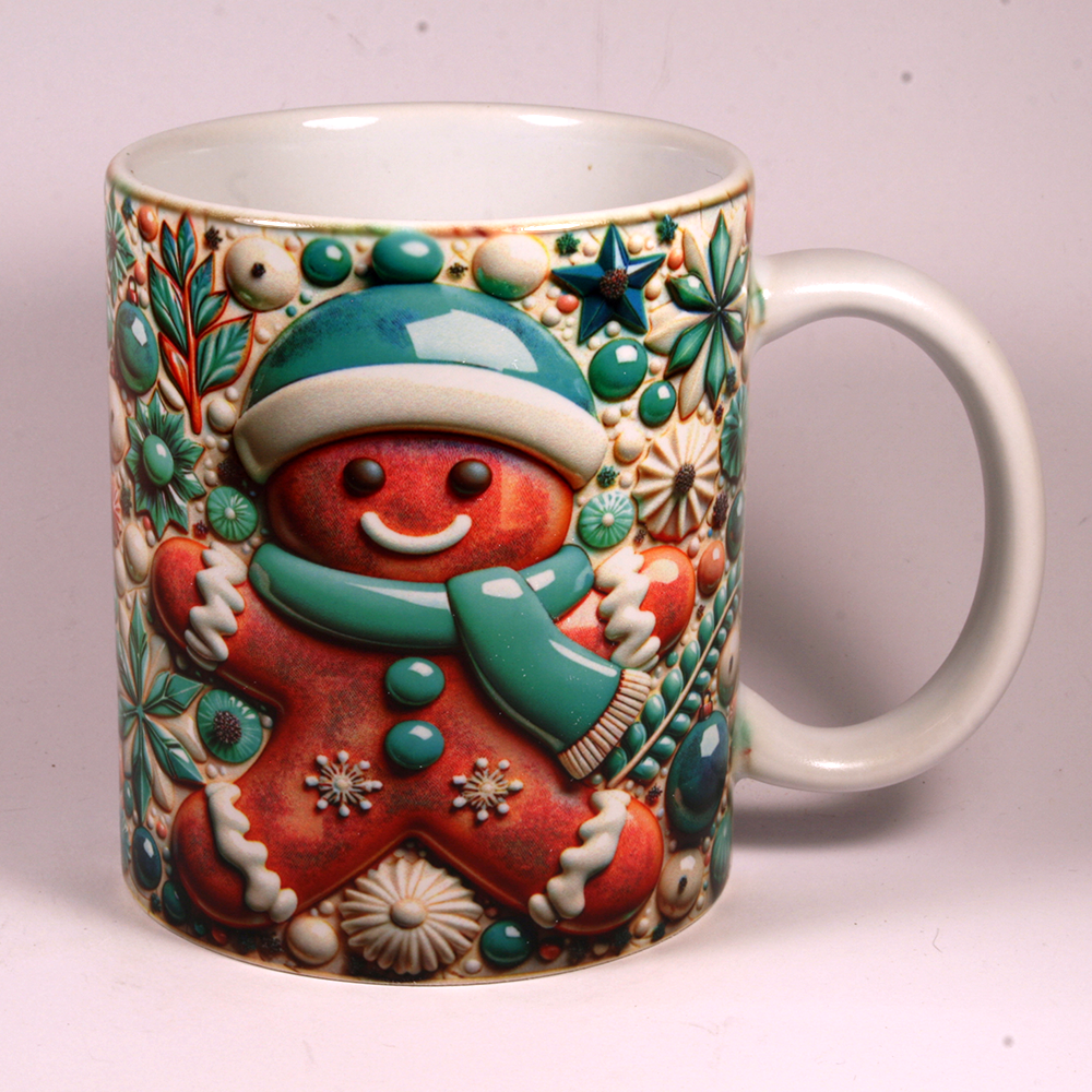 CHRISTMAS MUG - 3D GINGERBREAD 3