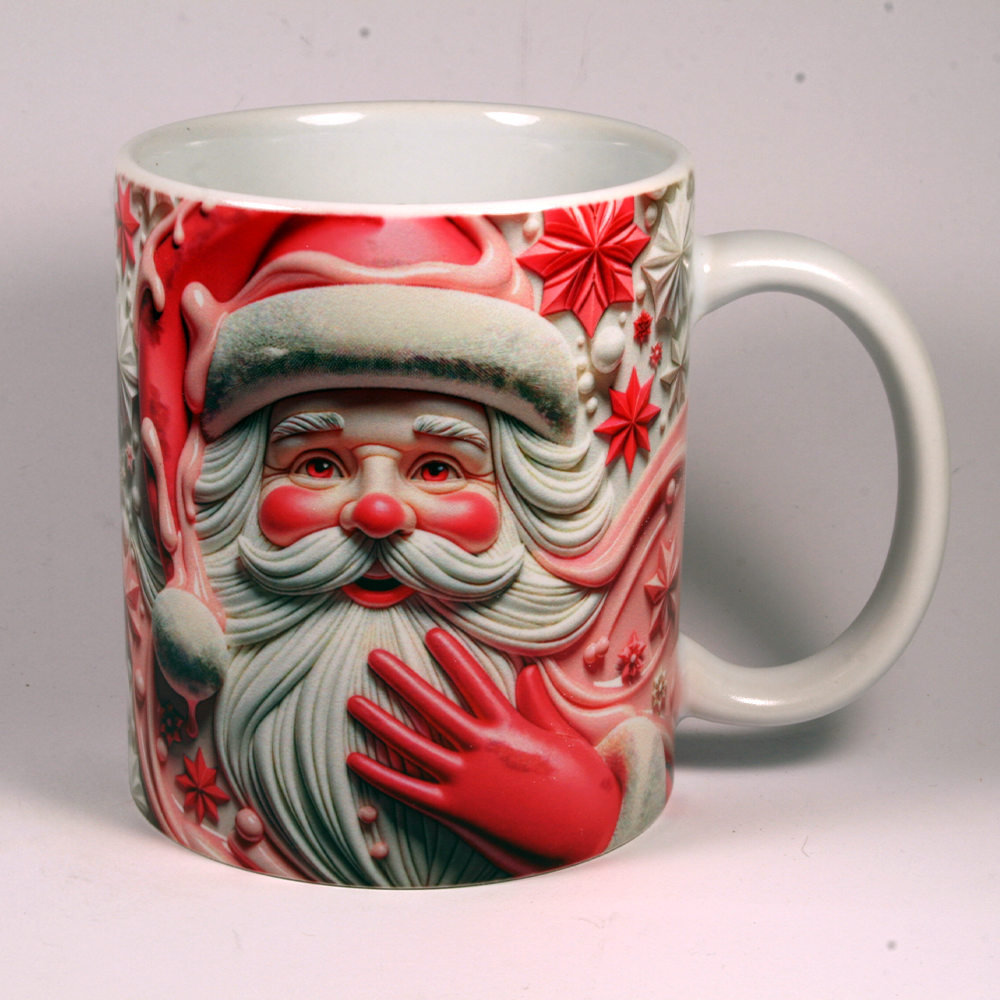 CHRISTMAS MUG - 3D SANTA 5