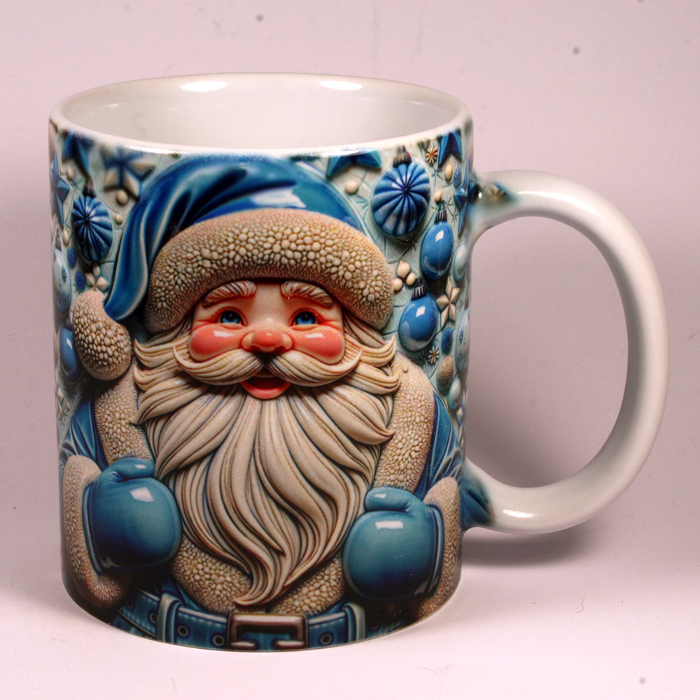 CHRISTMAS MUG - 3D SANTA 9