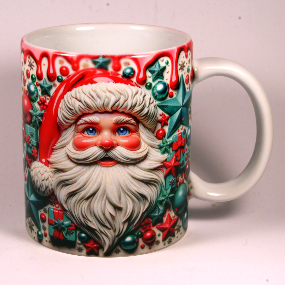 CHRISTMAS MUG - 3D SANTA 8