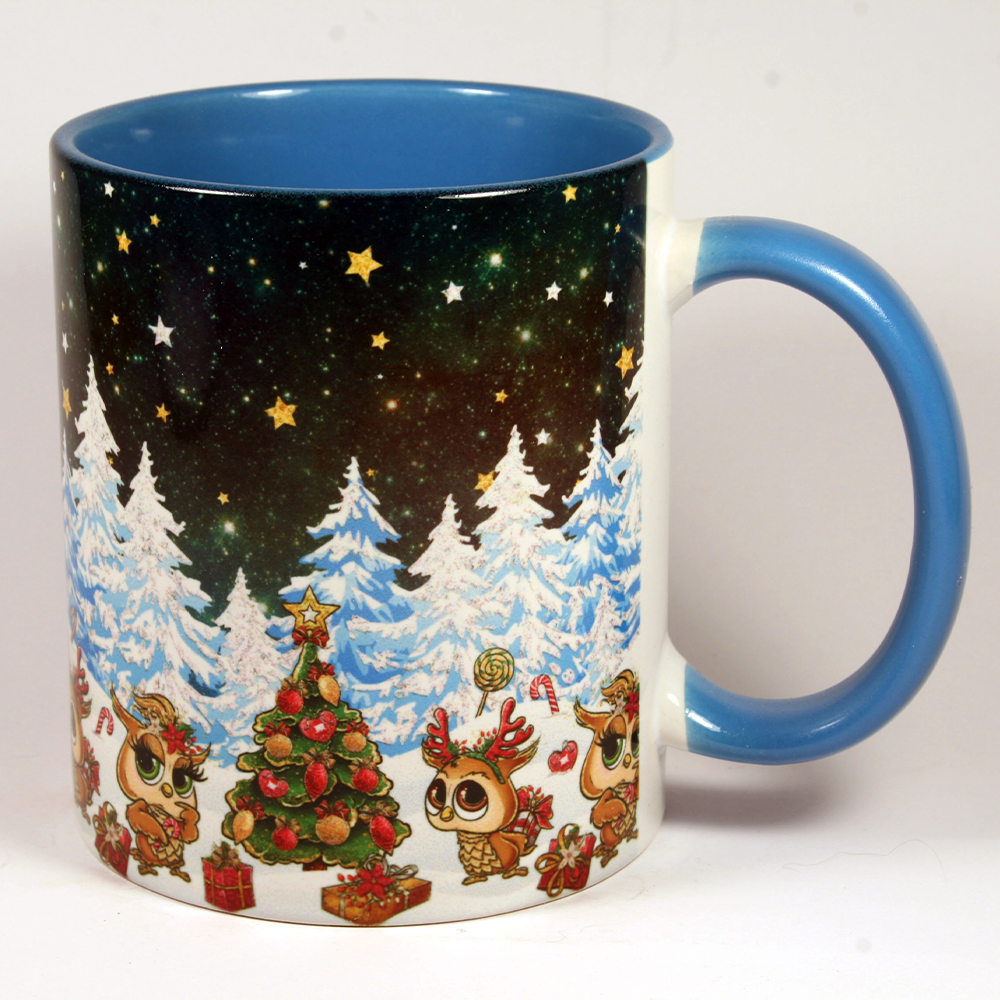 CHRISTMAS MUG - CHRISTMAS OWLS 3