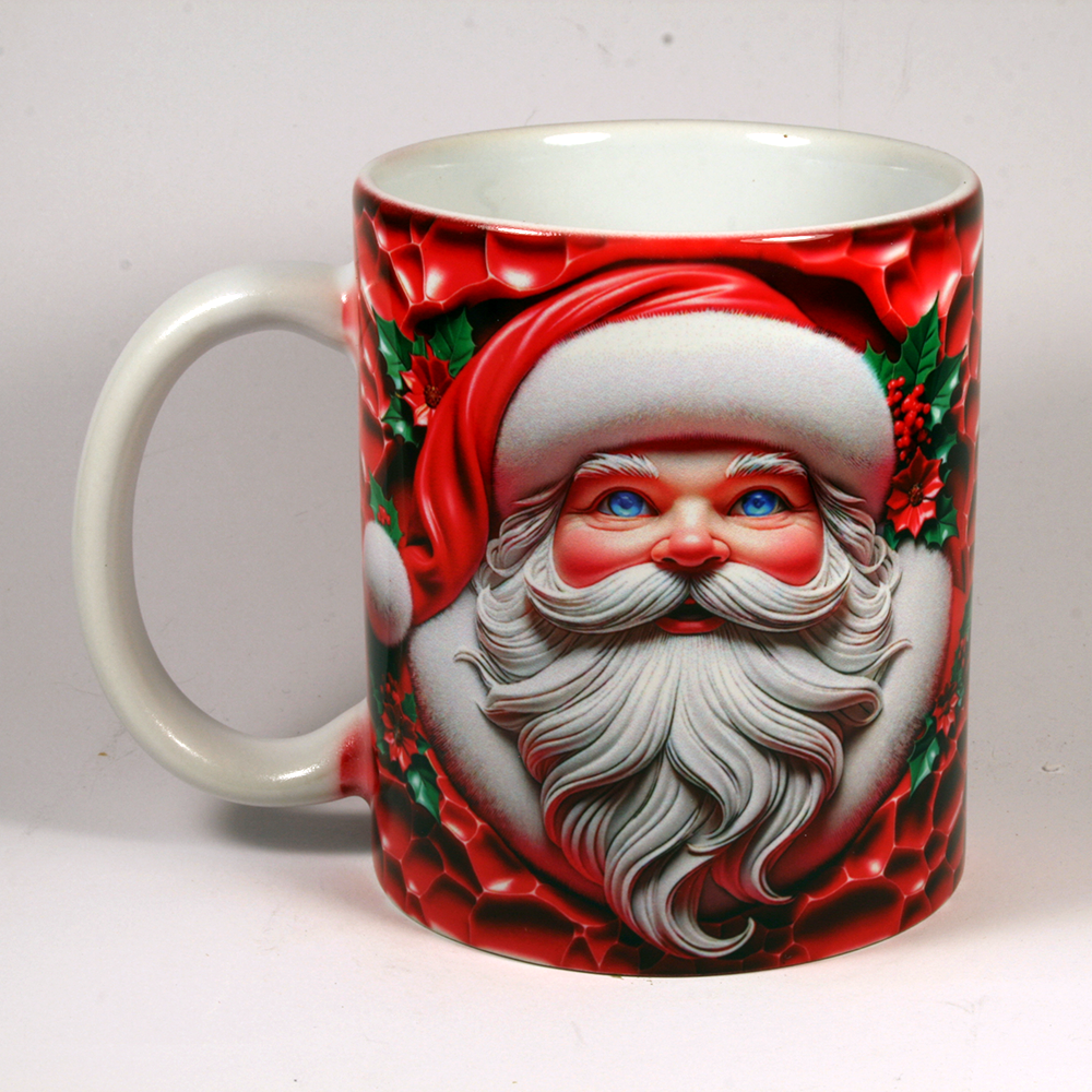 CHRISTMAS MUG - 3D SANTA 7
