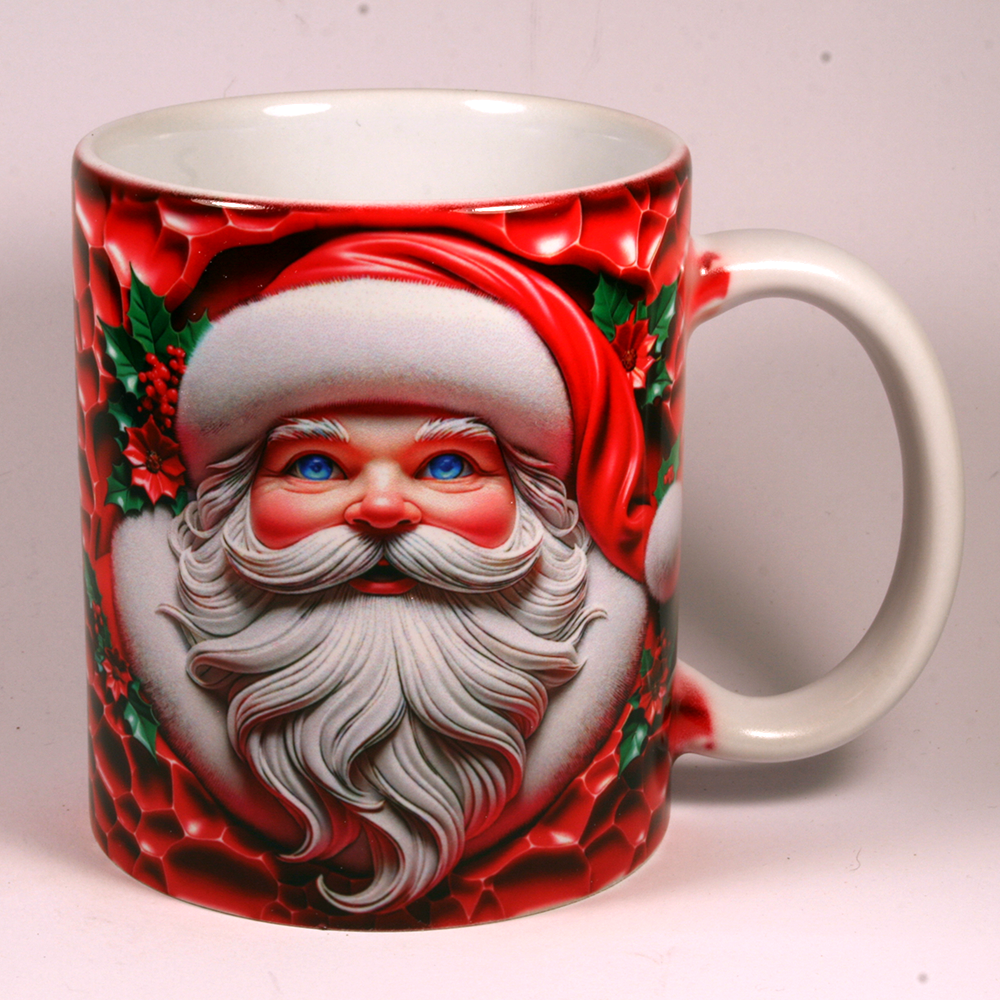 CHRISTMAS MUG - 3D SANTA 7