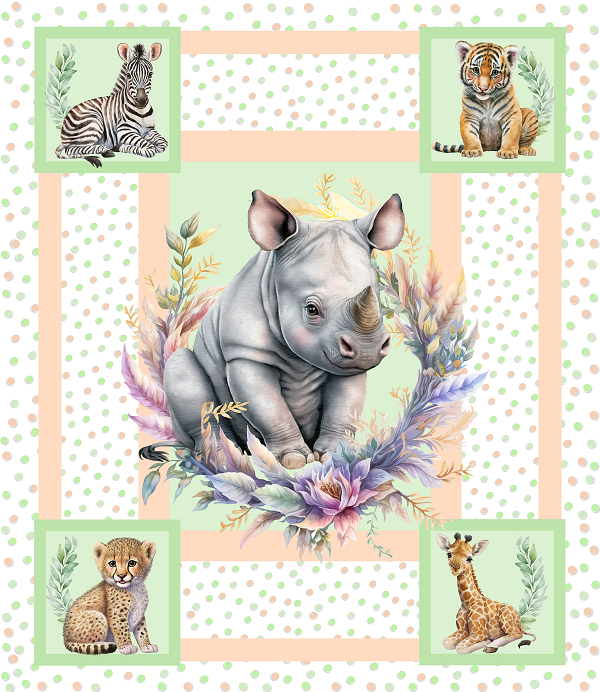 LIMITED EDITION - JUNGLE BUNDLE 3 pce - RHINOCEROS