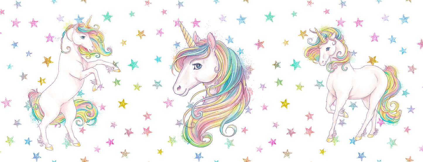 UNICORN MUG - GLITTER STARS 2 STANDING & HEAD