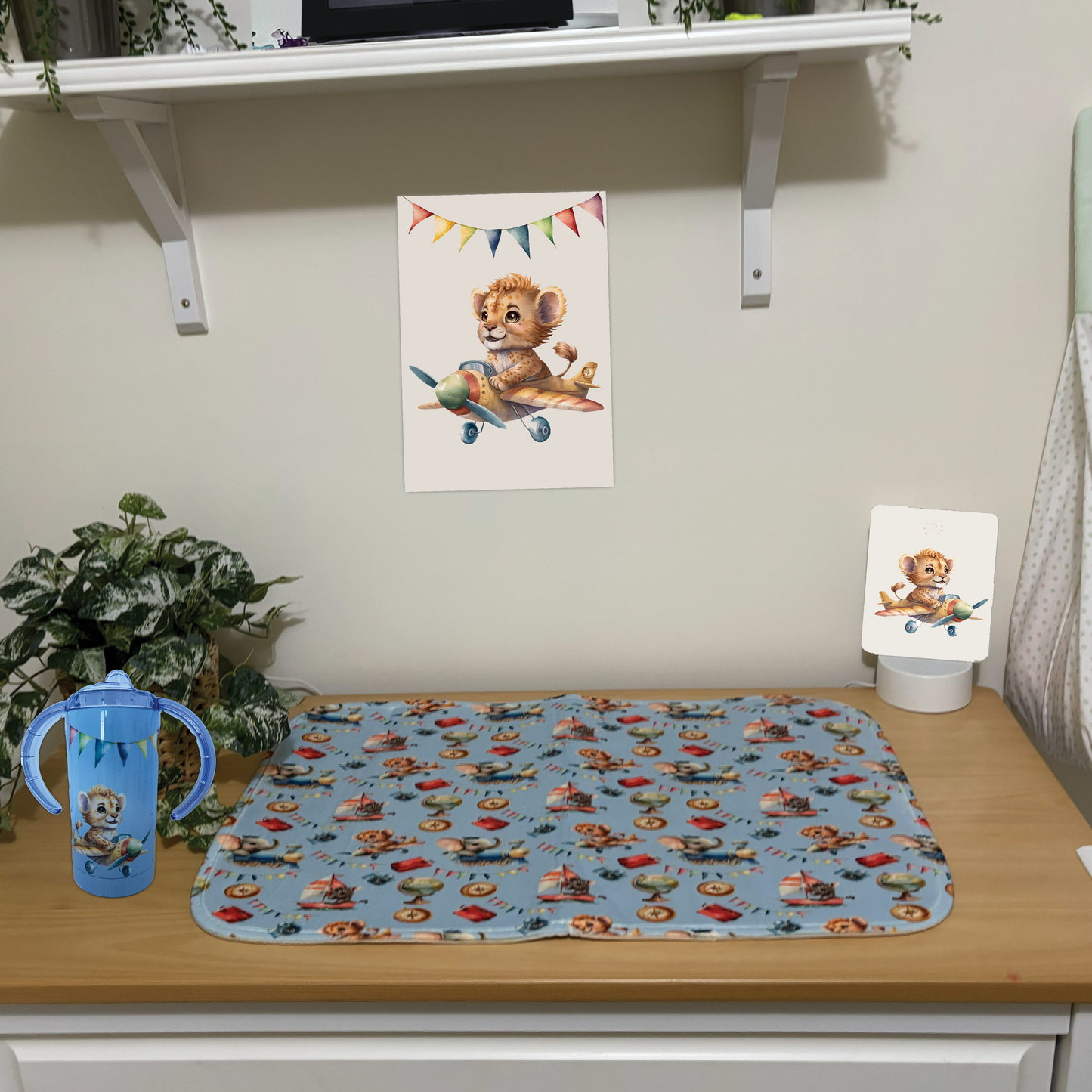 LION BASSINET QUILT | EXPLORER COLLECTION
