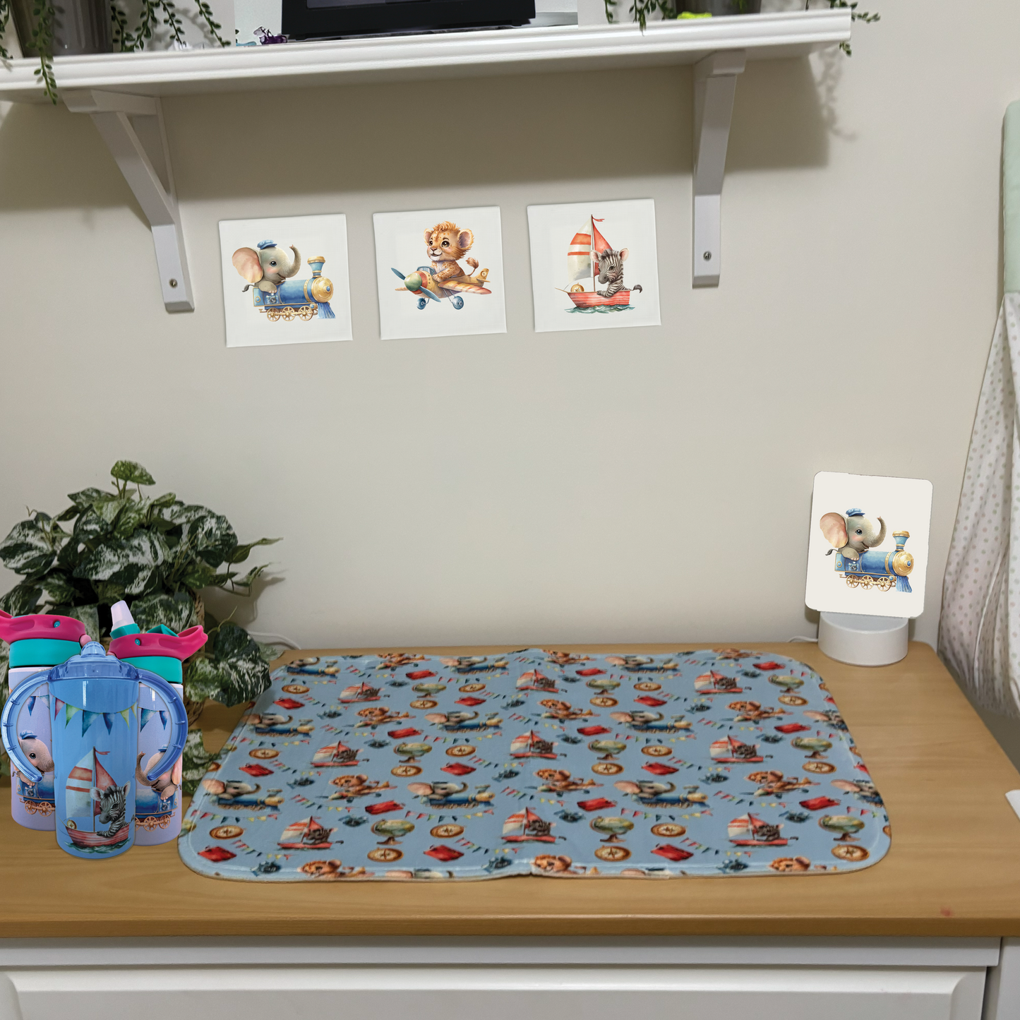 ELEPHANT TRAIN COT QUILT | EXPLORER COLLECTION