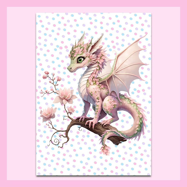 Wall Art Metal - A3 size | FAIRY DRAGON COLLECTION