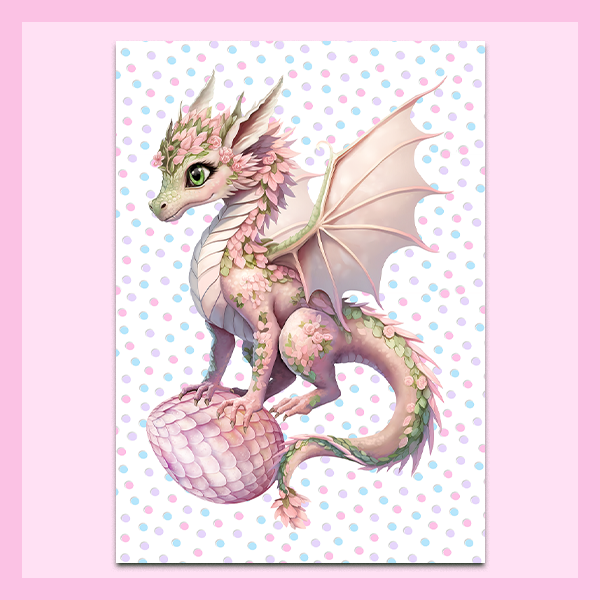 Wall Art Metal - A3 size | FAIRY DRAGON COLLECTION