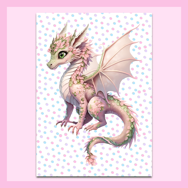 Wall Art Metal - A3 size | FAIRY DRAGON COLLECTION