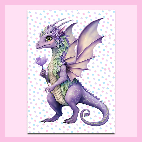 Wall Art Metal - A3 size | FAIRY DRAGON COLLECTION