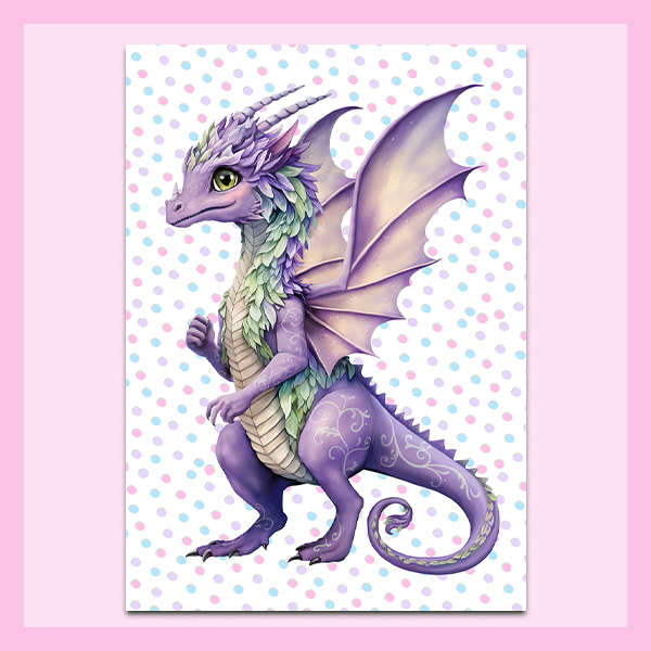 Wall Art Metal - A3 size | FAIRY DRAGON COLLECTION
