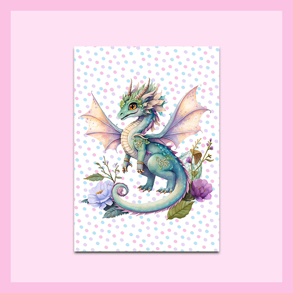Metal Wall Art - A4 Size |FAIRY DRAGON COLLECTION