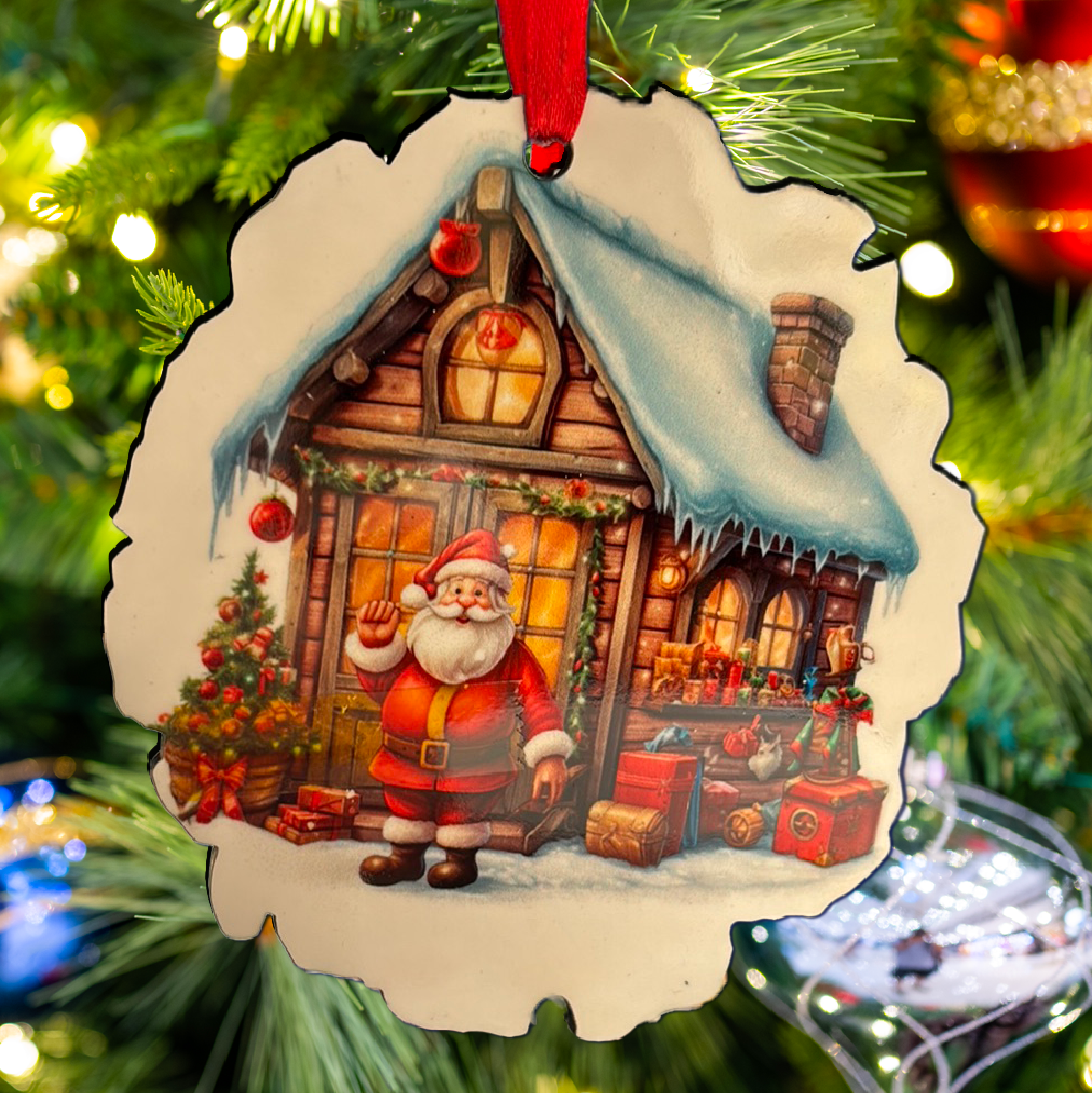CUSTOMIZE IT - ORNAMENT - Jagged Snowflake - Double-sided