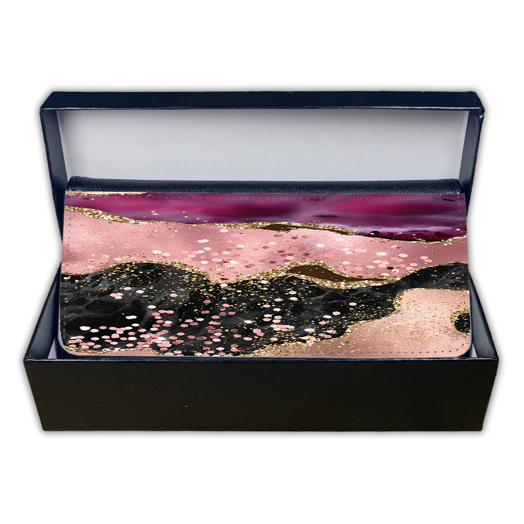 LADIES PURSE/WALLET BLACK - Blush Black Gold Marble - 6 Design Options