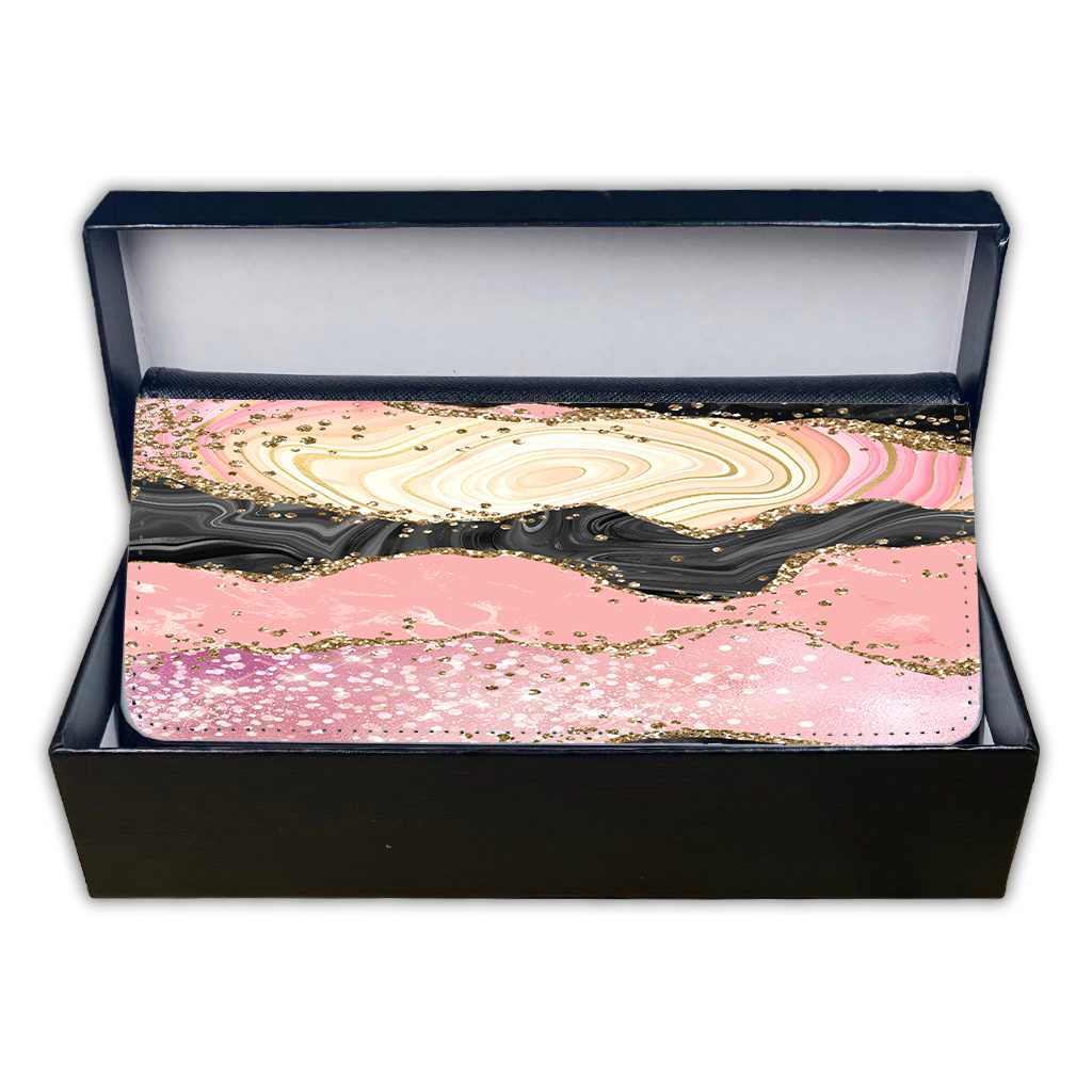 LADIES PURSE/WALLET BLACK - Blush Black Gold Marble - 6 Design Options